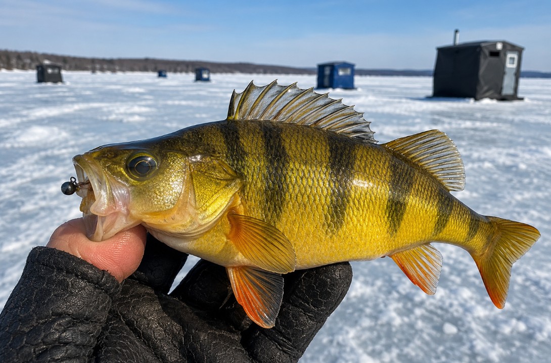 Jumbo yellow perch caught on the Bay of Quinte